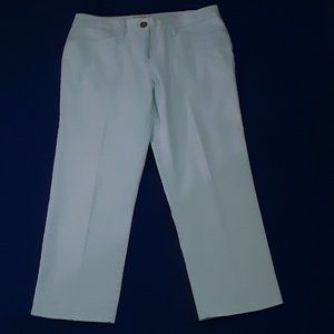 Lands' End Vintage Capris..Sky Blue.4 Petite.Good Condition